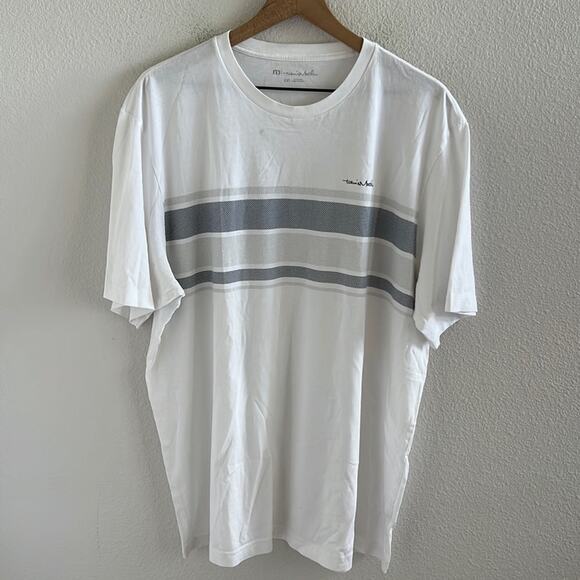 Travis Mathew Other - Travis Matthew White T-Shirt Graphic Stripe Golf Tee XXL